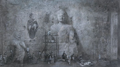 石窟艺术张峻明(北京)90*155cm